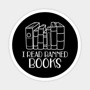 Book - I read banned books Magnet